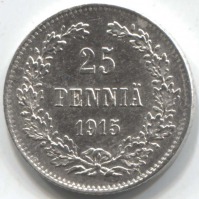 монета 25 пенни 1915 S - вид 1 миниатюра